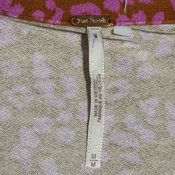 Free People Marsaille Mini Wrap Dress Cheetah Print Festival Size Medium  🐆 ❤️ - Picture 4 of 15